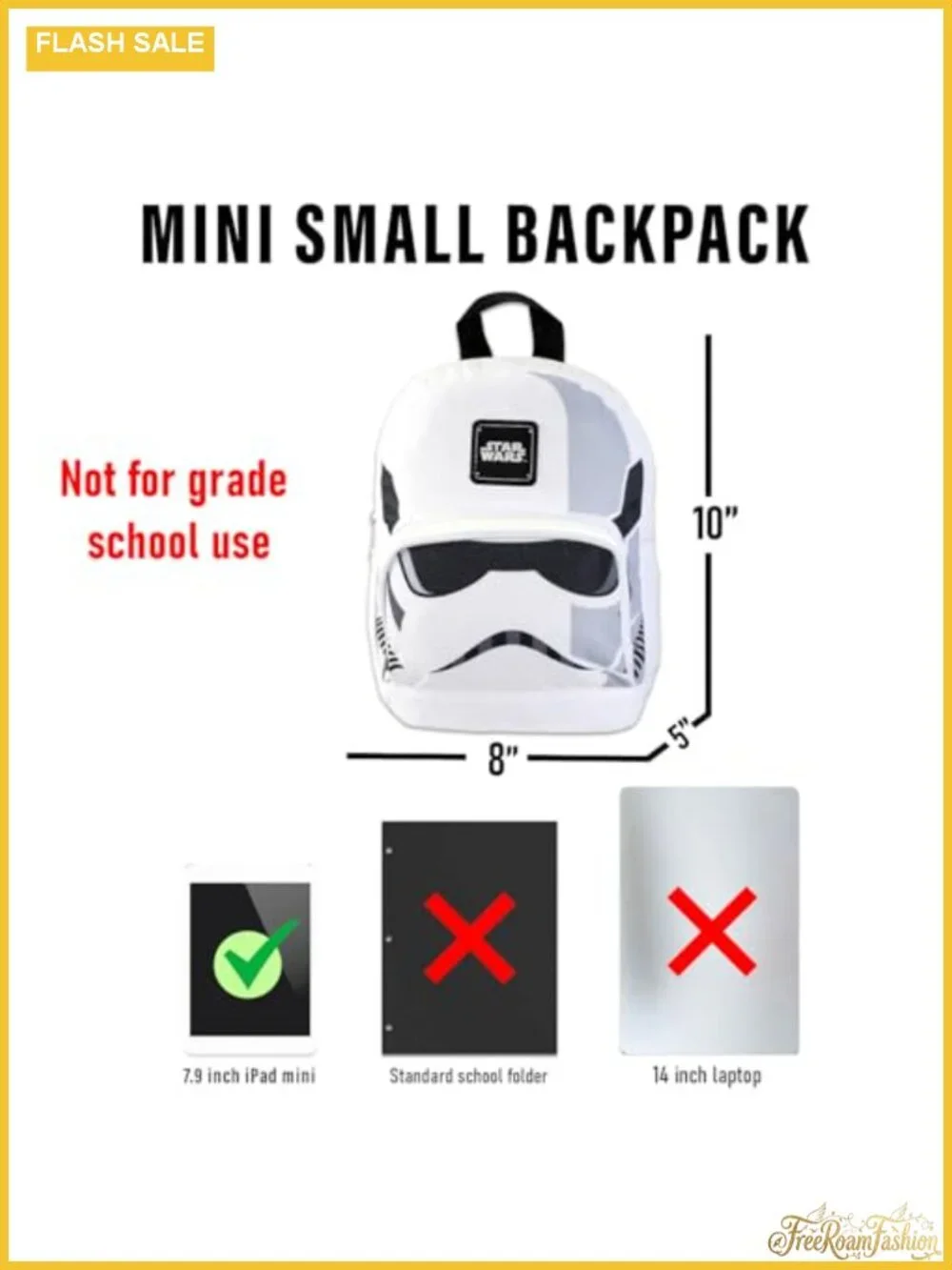 Canvas Mini Backpack with Front Pocket and Bookmark